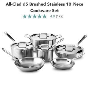All-Clad Cookware 10 piece